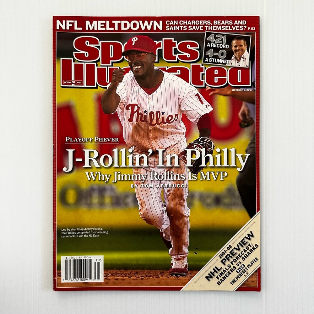 Jimmy Rollins Philadelphia Phillies MVP Sports Illustrated October 8, 2007